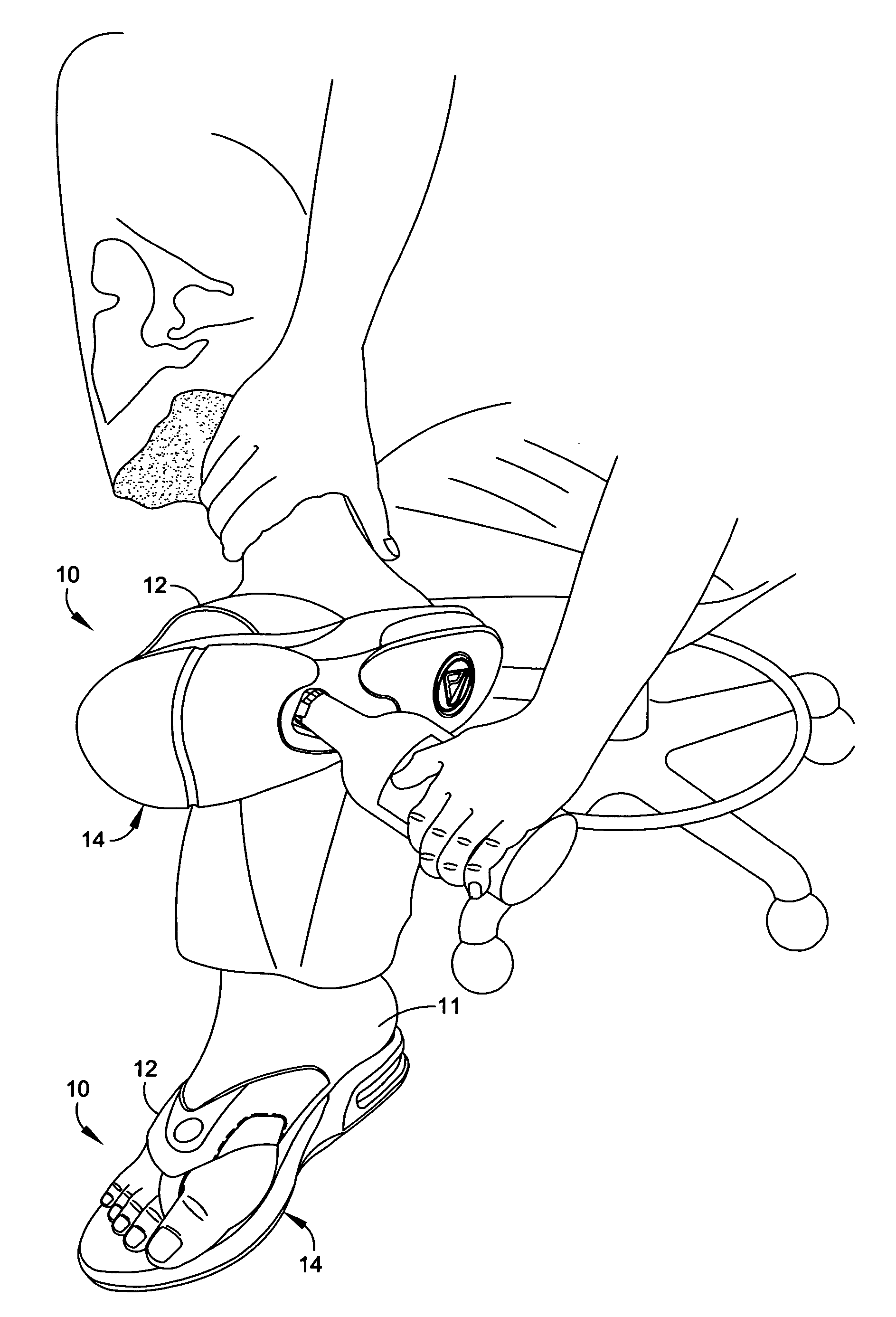 Analytics for US Patent No. 7380349 Novelty footwear and method