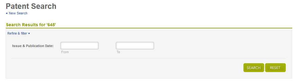 Patent Search Refine