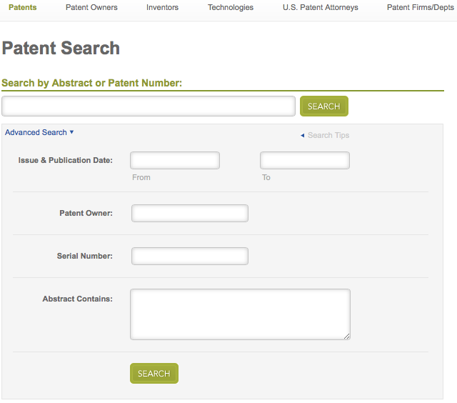 Patent Search Advanced